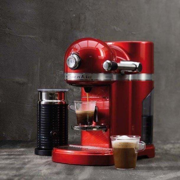 KitchenAid Artisan Nespresso with Aeroccino Candy Apple